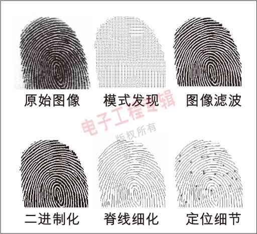 圖4：指紋處理的次序。