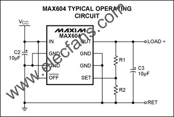 MAX604可調(diào)節(jié)輸出配置 m.brongaenegriffin.com