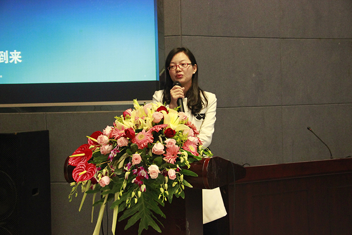 Qualcomm創(chuàng)銳訊貝曉珊經(jīng)理參加物聯(lián)網(wǎng)論壇演講。
