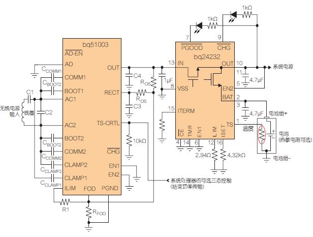 適合低功耗應(yīng)用的無線電源接收器(帶電池充電器)