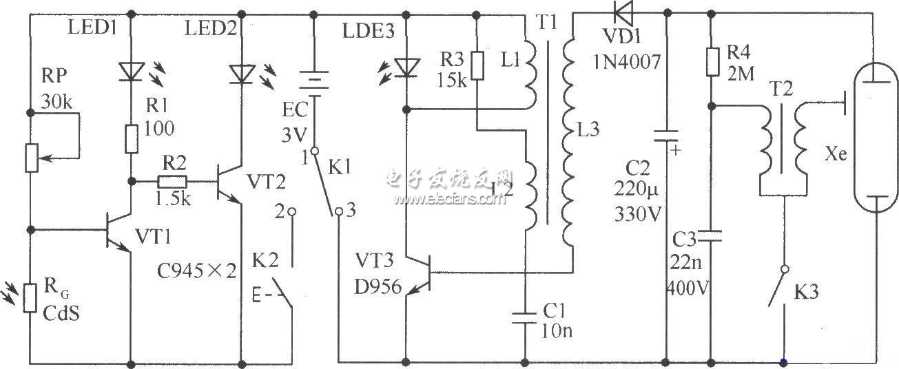相機(jī)閃光燈原理電路