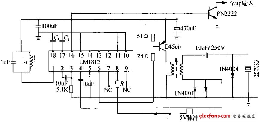 LMISI2構(gòu)成的超聲波換能器驅(qū)動和接收電路