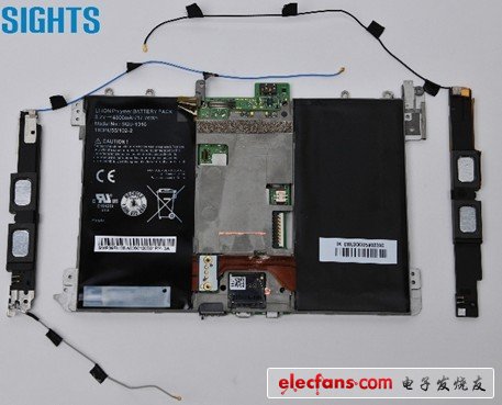 天線模組近觀，為Playbook LTE的新設計