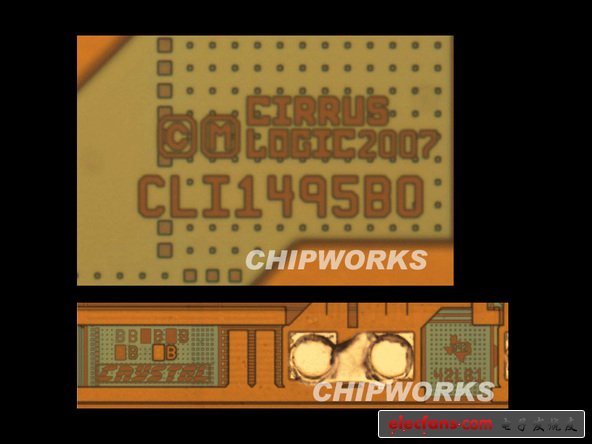 Cirrus公司邏輯器件--疑似音頻處理器（Apple 338S0589 B0 YFSAB0PY1001）。