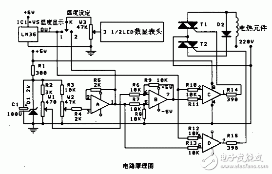 數(shù)顯溫控器電路圖大全(五款數(shù)顯溫控器電路設(shè)計原理圖詳解)