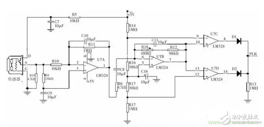 熱釋電紅外傳感器放大電路設(shè)計案例