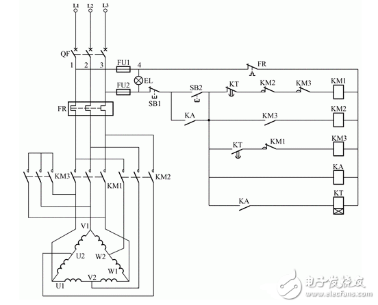 雙速電機(jī)的工作原理_雙速電機(jī)接線圖_雙速電機(jī)3個(gè)接觸器接法
