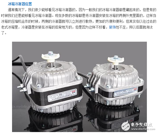 冰箱冷凝器工作原理、作用、位置、清潔、分類