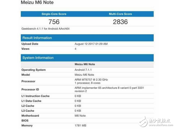 別逗了！魅族魅藍(lán)Note6搭載聯(lián)發(fā)科P20+2G RAM