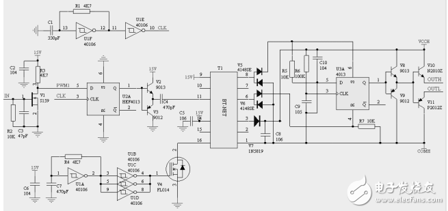 基于CD40106和CD4013的場效應(yīng)管隔離驅(qū)動(dòng)電路設(shè)計(jì)