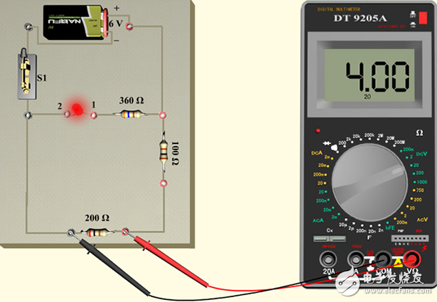 數(shù)字式萬(wàn)用表直流電壓測(cè)量方法及步驟