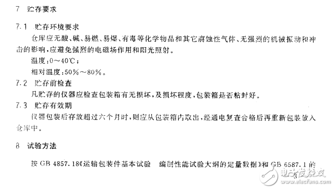 SJT 10463-93電子測(cè)量?jī)x器包裝、標(biāo)志、貯存要求