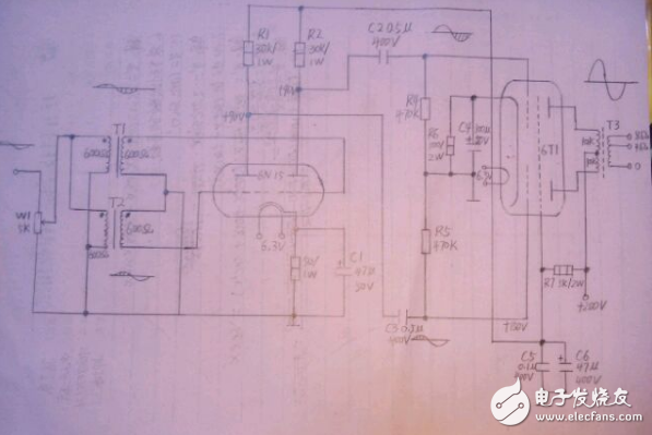 推挽電路圖全集（6n5、6N16B、6N11+6N5、6T1+6N15等推挽電路）