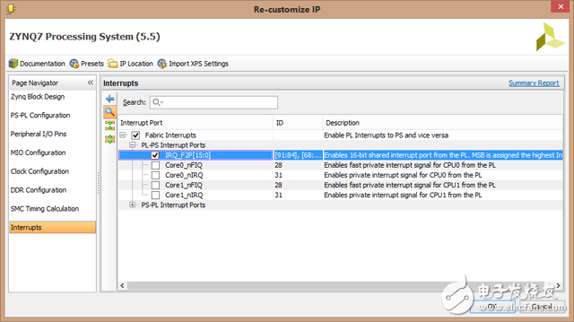 圖 - ZYNQ中斷配置