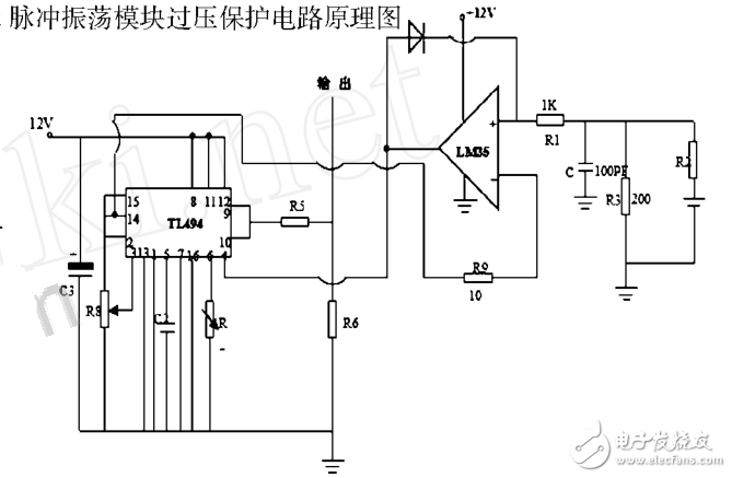 基于LM358的25kV高壓電源脈沖振蕩模塊過(guò)壓保護(hù)電路