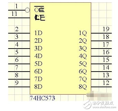 74hc573驅(qū)動8位數(shù)碼管
